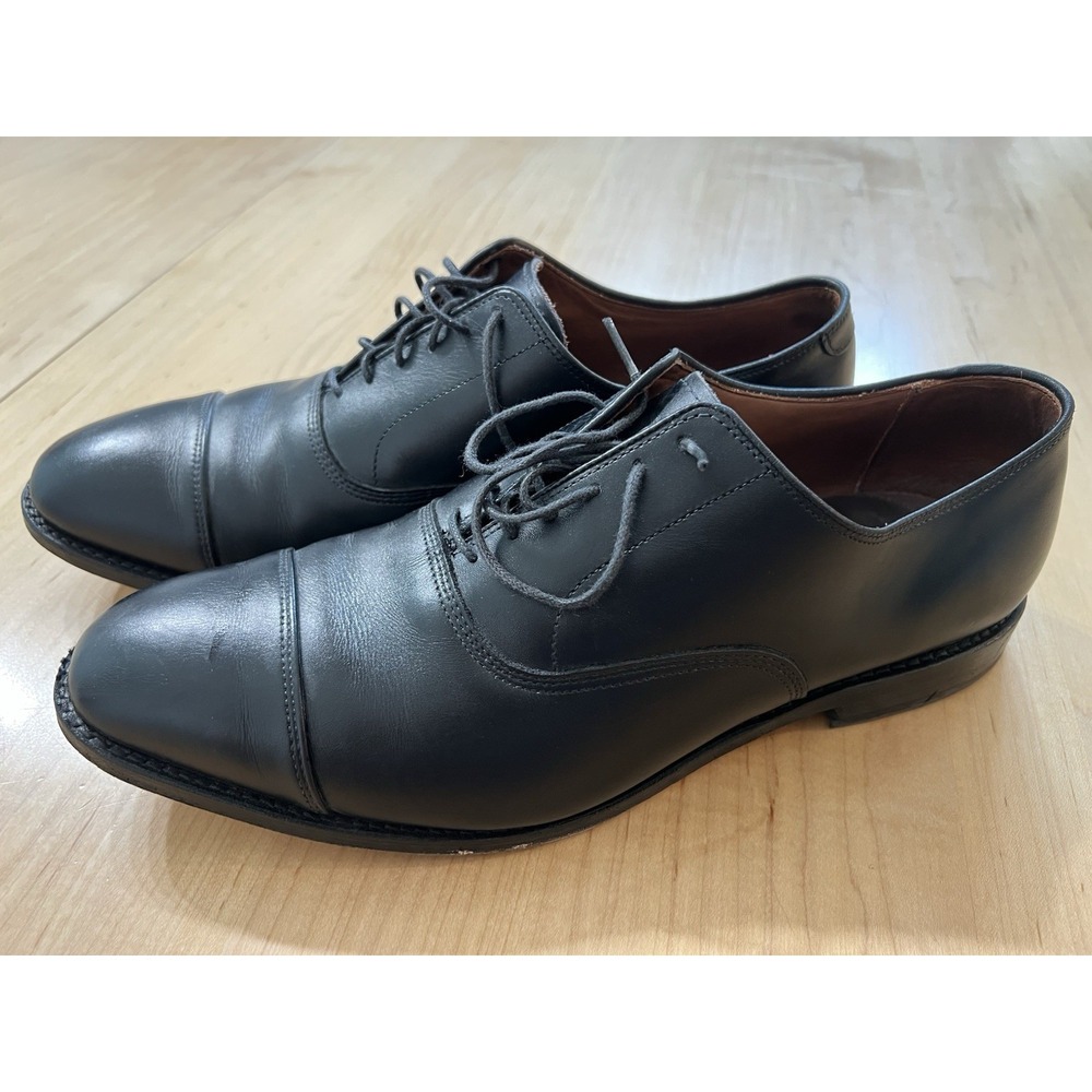 Allen Edmonds Fifth Avenue Black Leather Cap Toe Oxford Dress Shoes Men's 11.5
